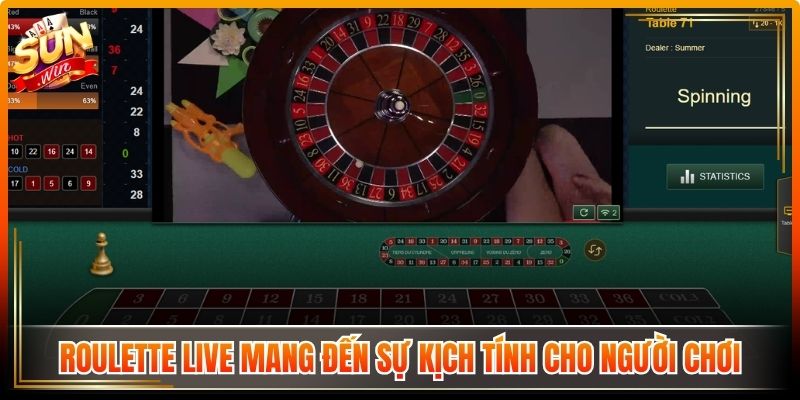 Casino Sunwin, Live Dealer Hiện Đại Trải Nghiệm Chân Thực 3 Roulette live mang đến sự kịch tính cho người chơi