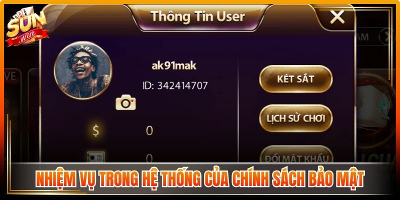 Chính Sách Bảo Mật Sunwin Có Gì Đặc Biệt Đáng Chú Ý 2026 1 Nhiệm vụ trong hệ thống của chính sách bảo mật