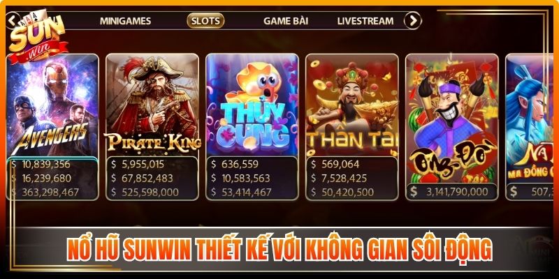 Nổ Hũ Sunwin – Không Gian Quay Thưởng Nổi Bật Năm 2026 1 Nổ hũ Sunwin thiết kế với không gian sôi động