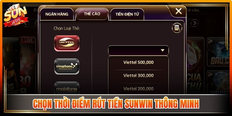 Rút Tiền Sunwin Với Quy Trình Xử Lý Nhanh Đảm Bảo Ổn Định 3 Chọn thời điểm rút tiền Sunwin thông minh