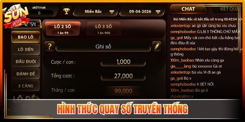Xổ Số Sunwin – Hệ Thống Đa Dạng Loại Hình Đầy Cuốn Hút 2 Hình thức quay số truyền thống